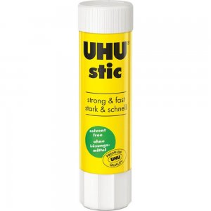 Lipici Solid Hartie UHU Stick Adeziv, 40g, Fara Solventi, Lipici pentru Uz Scolar, Lipici Scoala, Lipici Solid Mic, Lipici Stick Solid, Lipici pentru Craft, Lipici Solid cu Uscare Rapida, Lipici Solid Rezistent, Tub Lipici Solid