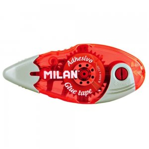 Lipici Banda, Dispenser Plastic, 8.4mm x 12m, Diferite Culori, Lipici Banda Milan, Lipici pe Banda, Lipici Banda cu Suport, Accesorii de Birou