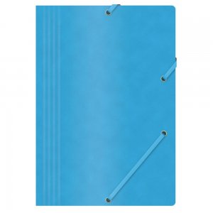 Set 10 Mape din Carton A4 cu Burduf si Elastic pe Colturi, Albastra, Mapa OFFICE Products, Mapa pentru Documente, Mapa pentru Organizat, Mapa pentru Depozitat