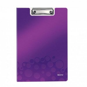 Clipboard Dublu Leitz Wow, Mov Metalizat, Clipboard Format A4 Leitz, Clipboard Colorat Leitz Wow, Clipboard Rezistent, Clipboard Dublu Colorat