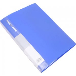 Mapa Prezentare A4 Deli, 60 Folii, Coperta Rigida din Polipropilena, Albastru, Mapa in Format A4 pentru Prezentare, Mapa Deli Colorata Prezentare, Mapa Prezentare Calitativa