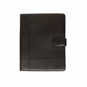 Mapa cu Calculator si Bloc Notes DACO, 31x26x2 cm, Imitatie Piele, Buzunar Carti de Vizita, Culoare Neagra, Mape din Pele, Mape pentru Acte, Mape Conferinta, Mapa din Piele pentru Documente, Mapa Office