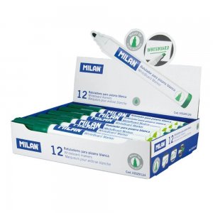 Set 12 Markere MILAN Verzi Pentru Tabla Magnetica, Marker, Marker Verde, Markere Verzi, Marker cu Cerneala Verde, Marker Nepermanent Tabla, Markere Nepermanente Tabla, Marker Verde Tabla Magnetica, Marker Whiteboard