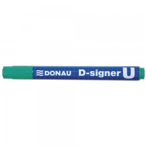Set 10 Markere Permanente DONAU D-Singer U, Varf Rotund, Scriere 2-4 mm,Verde, Marker Permanent, Accesorii Birou, Instrumente de Scris