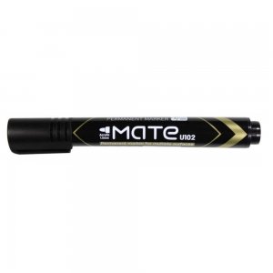 Marker Permanent Deli Mate, 1.5 mm, Negru, Varf Rotund, Marker Permanent Varf Rotund, Marker Permanent Diverse Suprafete, Marker Permanent Cerneala Non Toxica, Marker Permanent Negru, Marker Permanent Rezistent la Apa