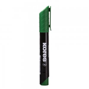 Marker Permanent Kores, Varf Rotund, 3 mm, Verde, Markere Permanente, Marker Verde Permanent, Markere Verzi Permanente, Marker Kores, Markere Kores, Marker Permanent cu Varf Rotund, Marker Permanent Verde