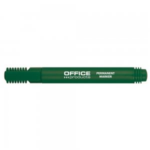 Set 12 Markere Permanente OFFICE Products, Varf Rotund, Scriere 1-3 mm, Verde, Marker Permanent, Accesorii Birou, Instrumente de Scris