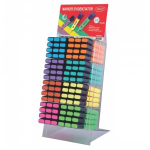 Set 96 Markere Evidentiator Daco pe Display, 8 Culori, Varf Tesit 2.5 mm, Set Markere Evidentiator, Set Evidentiatoare, Set Markere, Set Textmarkere, Set Evidentiator, Evidentiatoare, Evidentiator Text, Textmarkere