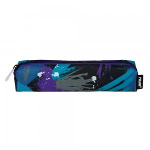 Penar Tip Borseta cu un Fermoar Milan 1129AGB, Material Textil, Multicolor, Penar Scoala, Penare Neechipate, Penar Elev, Penare Elevi, Penare Studenti, Penar Studenti, Penar pentru Scoala, Penare pentru Scoala, Penar Milan, Penar Albastru