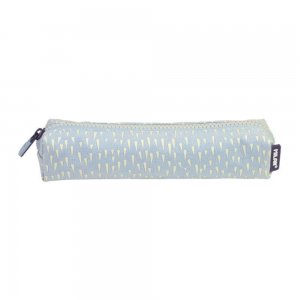 Penar Tip Borseta cu un Fermoar Milan 1129BB, Material Textil, Albastru Deschis/Alb, Penar Scoala, Penare Neechipate, Penar Elev, Penare Elevi, Penare Studenti, Penar Studenti, Penar pentru Scoala, Penare pentru Scoala, Penar Milan, Penar Albastru