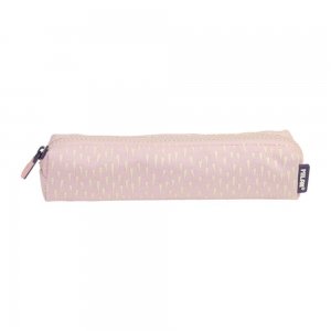 Penar Tip Borseta cu un Fermoar Milan 1129BP, Material Textil, Roz Pal/Alb, Penar Scoala, Penare Neechipate, Penar Elev, Penare Elevi, Penare Studenti, Penar Studenti, Penar pentru Scoala, Penare pentru Scoala, Penar Milan, Penar Roz