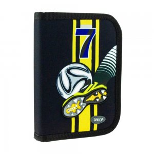 Penar Neechipat DACO, 20.5x3.5x14 cm, Model Fotbal, Material Poliester, Culoare Negru/Galben, Penar cu Deschidere Verticala, Penar pentru Baieti, Penare cu Fermoar, Penare Neechipate, Penare de Scoala, Penare Scolare, Penar Scolar, Rechizite Scolare Penar Neechipat DACO, 20.5x3.5x14 cm, Model Fotbal, Material Poliester, Culoare Negru/Galben, Penar cu Deschidere Verticala, Penar pentru Baieti, Penare cu Fermoar, Penare Neechipate, Penare de Scoala, Penare Scolare, Penar Scolar, Rechizite Scolare