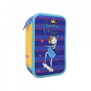 Penar Neechipat DACO, Model Princess, 20x5.5x13 cm, Poliester, Albastru, Trei Fermoare cu Trei Compartimente, Penar Fermoar, Penare cu Fermoar, Penare Neechipate, Penare de Scoala, Penare Scolare, Penar Scolar, Rechizite Scolare Penar Neechipat DACO, Model Princess, 20x5.5x13 cm, Poliester, Albastru, Trei Fermoare cu Trei Compartimente, Penar Fermoar, Penare cu Fermoar, Penare Neechipate, Penare de Scoala, Penare Scolare, Penar Scolar, Rechizite Scolare