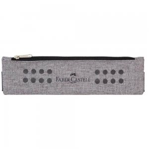 Etui Instrumente de Scris Faber-Castell Grip, Gri Melange, Etui Scoala, Etuie Neechipate, Etui Elev, Etuie Elevi, Penare Studenti, Penar Studenti, Penar pentru Scoala, Etui pentru Scoala, Penar Faber-Castell, Penar Gri, Etui Gri, Penar de Elevi