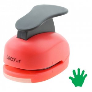 Perforator DACO Hobby, Model Mana, Plastic/Metal, Perforare 3.8 cm, Multicolor, Perforatoare Lucru Manual, Perforator Mana, Perforatoare Activitati Creative, Perforatoare pentru Felicitari si Invitatii, Perforatoare cu Model