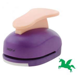 Perforator DACO Hobby, Model Unicorn, Plastic/Metal, Perforare 7.6 cm, Multicolor, Perforator Lucru Manual, Perforator Model Unicorn, Perforator Activitati Creative, Perforator pentru Felicitari si Invitatii, Perforatoare cu Model