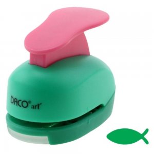 Perforator DACO Hobby, Model Peste, Plastic/Metal, Diametru 2.5 cm, Multicolor, Perforatoare Lucru Manual, Perforatoare Activitati Creative, Perforatoare Felicitari si Invitatii, Perforatoare Hartie, Perforator pentru Decoratiuni, Accesorii Craft