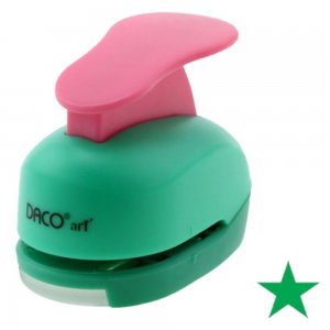 Perforator DACO Hobby, Model Stea, Plastic/Metal, Diametru 2.5 cm, Multicolor, Perforatoare Lucru Manual, Perforatoare Activitati Creative, Perforatoare pentru Felicitari si Invitatii, Perforatoare Hartie, Perforator pentru Decoratiuni, Accesorii Craft