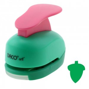 Perforator DACO Hobby, Model Ghinda, Plastic/Metal, Diametru 2.5 cm, Multicolor, Perforatoare Lucru Manual, Perforatoare Activitati Creative, Perforatoare Felicitari si Invitatii, Perforatoare Hartie, Perforator pentru Decoratiuni, Accesorii Craft