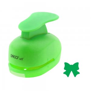 Perforator DACO Hobby, Model Fundita, Plastic/Metal, Diametru 1.8 cm, Verde, Perforatoare Lucru Manual, Perforatoare Activitati Creative, Perforatoare Felicitari si Invitatii, Perforatoare Hartie, Perforator pentru Decoratiuni, Accesorii Craft