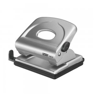 Perforator Metalic Rapid FMC25, Capacitate 25 Coli, Argintiu, Perforator pentru Hartie, Perforator de Hartie, Perforatoare Hartie, Perforatoare Birou, Perforatoare de Hartie, Perforatoare 25 Coli, Perforatoare Scoala, Perforatoare Rapid