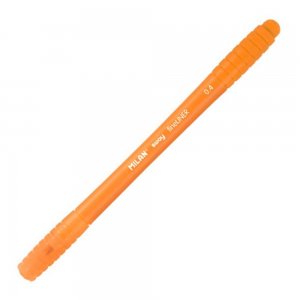 Pix MILAN Fineliner, Mina Portocalie, Varf 0.4 mm, Corp din Plastic de Culoare Mandarin si Capac Aerisit, Pix Portocaliu, Fineliner Portocaliu, Linere Scoala, Liner Milan, Finelinere, Liner Grafic, Pix Liner, Pix pentru Scolari, Rechizite Scolare