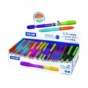 Pixuri Milan Sway Combi, Varf 1 mm, 50 Buc/Set, Scriere Bicolora, Corp Plastic Multicolor, Pixuri Milan Bicolore, Pixuri Scolare, Instrumente de Scris, Pixuri cu Mina Bicolora, Rechizite, Pixuri cu Pasta Colorata, Set Pixuri cu Capat Dublu Pixuri Milan Sway Combi, Varf 1 mm, 50 Buc/Set, Scriere Bicolora, Corp Plastic Multicolor, Pixuri Milan Bicolore, Pixuri Scolare, Instrumente de Scris, Pixuri cu Mina Bicolora, Rechizite, Pixuri cu Pasta Colorata, Set Pixuri cu Capat Dublu