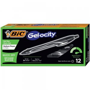 Set 12 Rollere Bic Gelocity Quick Dry, Negre, Varf 0.7 Mm, Pixuri Roller, Pix Roller, Pixuri Bic, Pixuri Roller Cu Rezerva Bic, Pixuri Roller Cu Rezerva Standard, Pixuri Quick Dry Set 12 Rollere Bic Gelocity Quick Dry, Negre, Varf 0.7 Mm, Pixuri Roller, Pix Roller, Pixuri Bic, Pixuri Roller Cu Rezerva Bic, Pixuri Roller Cu Rezerva Standard, Pixuri Quick Dry