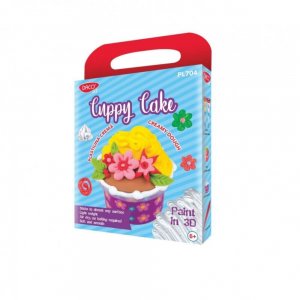 Plastilina Colorata DACO, 4 Culori/Set, Model Cuppy Cake, 4 Culori/8 g, 2 Tuburi Plastilina Crema/15 ml, Plastilina Crema, Plastilina Colorata, Plastilina pentru Copii, Plastilina pentru Modelat, Plastilina Modelatoare, Plastiline pentru Gradinita