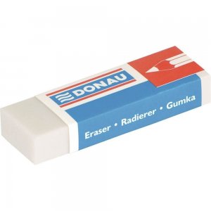 Set 20 Radiere DONAU cu Protectie, 61x21x11 mm, Culoare Alba, Radiera Alba, Radiere din Cauciuc, Gume de Sters, Accesorii Birou, Guma de Sters Creion, Radiere si Gume de Sters