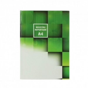 Registru Repertoar Ecada, A4, 96 File, Dictando, Foi Cusute, 60 g/m², Registru Coperta Carton, Registru Legatura Cusuta, Caiet Registru A4 Foi Liniate, Registre Cartonate, Registre Legaturi Cusute, Registre Repertoare, Registre A4
