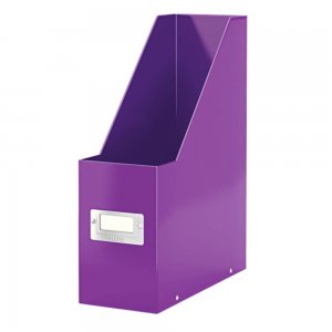 Suport Vertical Documente A4 din Carton Laminat Leitz Click and Store, Mov, Suport pentru Documente Leitz, Suport Hartii Colorat, Suport in Format A4 pentru Documente, Suport Vertical A4 Birou, Suport A4 Vertical Scoala