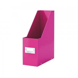 Suport Vertical Documente A4 din Carton Laminat Leitz Click and Store, Roz, Suport pentru Documente Leitz, Suport Hartii Colorat, Suport in Format A4 pentru Documente, Suport Vertical A4 Birou, Suport A4 Vertical Scoala