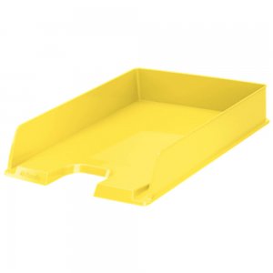 Tavita pentru Documente A4 Esselte Europost Vivida, Galbena, Plastic, Tavita Documente, Tavita Esselte Vivida, Tavita din Plastic pentru Documente, Tavita Documente A4, Tavita Documente Esselte A4, Suport Documente Esselte Europost