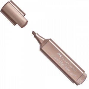Textmarker Faber – Castell 1546, Roz Metalizat, Rechizite Scolare, Textmarker Pigmentat, Accesorii pentru Birou, Marker Metalizat Roz, Textmarker Roz, Markere Evidentiatoare, Marker Evidentiator, Highlighter Roz
