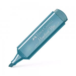 Textmarker Faber – Castell 1546, Albastru Metalizat, Rechizite Scolare, Textmarker Pigmentat, Accesorii pentru Birou, Marker Metalizat Albastru, Textmarker Albastru, Markere Evidentiatoare, Marker Evidentiator, Highlighter Albastru