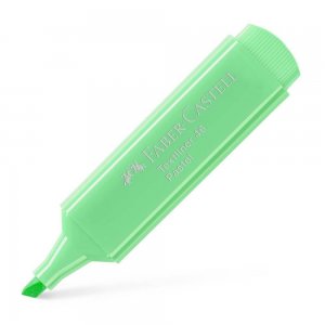 Textmarker Faber – Castell 1546, Verde Pastel, Rechizite Scolare, Textmarker Pigmentat, Accesorii pentru Birou, Marker Pastel Scoala, Textmarker Verde, Markere Evidentiatoare, Marker Evidentiator, Highlighter Verde