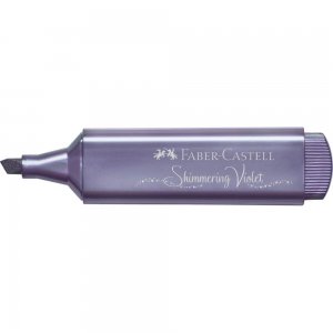 Textmarker Faber – Castell 1546, Violet Metalizat, Rechizite Scolare, Textmarker Pigmentat, Accesorii pentru Birou, Marker Metalizat Violet, Textmarker Violet, Markere Evidentiatoare, Marker Evidentiator, Highlighter Mov