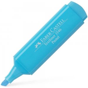 Textmarker Faber – Castell 1546, Bleu Pastel, Rechizite Scolare, Textmarker Pigmentat, Accesorii pentru Birou, Marker Pastel Scoala, Textmarker Bleu, Markere Evidentiatoare, Marker Evidentiator, Highlighter Bleu, Highlighter Albastru