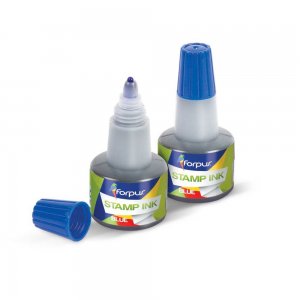 Tus Albastru FORPUS pentru Stampila, 30 ml, Tusuri Albastre FORPUS, Tus Albastru 30 ml, Tusuri pentru Stampile, Tus pentru Stampila FORPUS, Tus cu Aplicator pentru Stampila, Tusuri Stampila pentru Birou