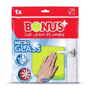Laveta Microfibra BONUS pentru Geam, 35x35 cm, Galbena, Laveta Microfibra, Laveta pentru Geamuri, Lavete pentru Geamuri, Laveta de Bucatarie, Laveta pentru Baie, Laveta pentru Curatenie, Laveta Tacamuri