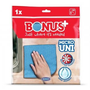 Laveta Microfibra BONUS, 35x35 cm, Albastra Deschis, Laveta Microfibra, Laveta pentru Geamuri, Lavete pentru Geamuri, Laveta de Bucatarie, Laveta pentru Baie, Laveta pentru Curatenie, Laveta Tacamuri, Lavete din Microfibra