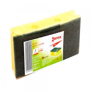Set 3 Bureti cu Canelura Zorex Basic, 85x65x40 mm, Spuma Poliuretanica si Fibra Abraziva, Culoare Galbena, Burete Vase, Bureti Curatare, Burete pentru Menaj, Bureti pentru Casa Set 3 Bureti cu Canelura Zorex Basic, 85x65x40 mm, Spuma Poliuretanica si Fibra Abraziva, Culoare Galbena, Burete Vase, Bureti Curatare, Burete pentru Menaj, Bureti pentru Casa