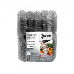 Set 10 Spalatoare Metalice Profesionale Zorex Pro, Metal Galvanizat, Culoare Argintie, Spalator Metalic Profesional, Bureti Metalici, Spalator Metalic, Burete Metalic pentru Curatenie Set 10 Spalatoare Metalice Profesionale Zorex Pro, Metal Galvanizat, Culoare Argintie, Spalator Metalic Profesional, Bureti Metalici, Spalator Metalic, Burete Metalic pentru Curatenie