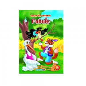 Fabule Volumul 2, Carte de Colorat B5, Eurobookids