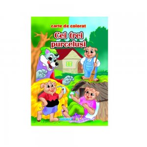 Cei Trei Purcelusi, Carte de Colorat B5