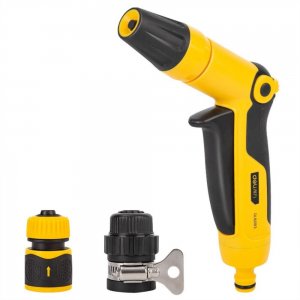 Set 3 Piese Pistol de Irigat Deli, Viteze Variabile, Distanta Pulverizare 8 m, Buton de Blocare, Pistol pentru Irigat, Pistol de Udat, Pistol pentru Udat, Pistol pentru Irigat, Pistol Irigat, Pistol Irigatie, Pistol Irigare, Set pentru Pistolul de Irigat