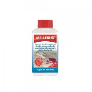 Solutie Protectie Marmura si Piatra Mellerud, 500 ml, Solutie pentru Protectia Suprafetelor din Marmura si Piatra Naturala, Solutie Protejare Marmura, Solutie Protejare Piatra Naturala, Solutie Protectie Piatra