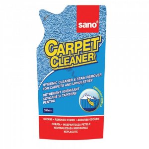 Rezerva Sano Carpet Cleaner, 500 ml, Rezerva Detergent Igienizant pentru Covoare si Tapiterii, Rezerva Solutie pentru Curatarea Covoarelor si Tapiteriilor, Rezerva Detergent Covor si Tapiterie, Solutii Curatare Covoare, Solutii pentru Covor