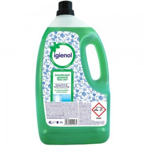 Dezinfectant Universal fara Clor Igienol Pine Fresh, 4 L, Dezinfectant Universal, Igienol Solutie Dezinfectanta Universala, Lichid Dezinfectant pentru Suprafete, Bidon Dezinfectant, Solutie Dezinfectanta Lichida, Solutie Lichida Dezinfectanta